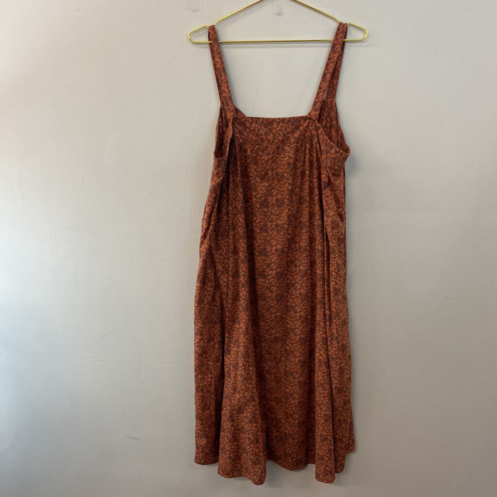 Natural Life Brown Paisley Print Maxi Dress L/ XL