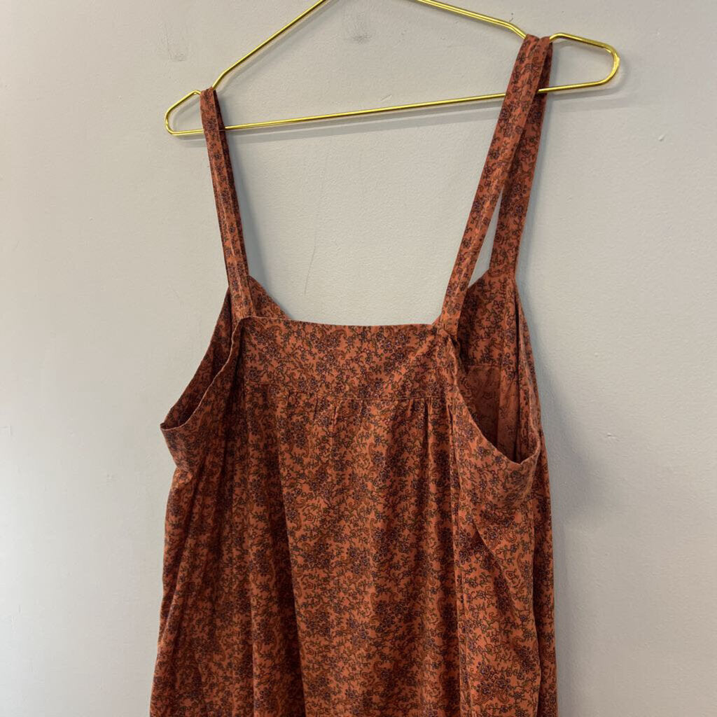 Natural Life Brown Paisley Print Maxi Dress L/ XL