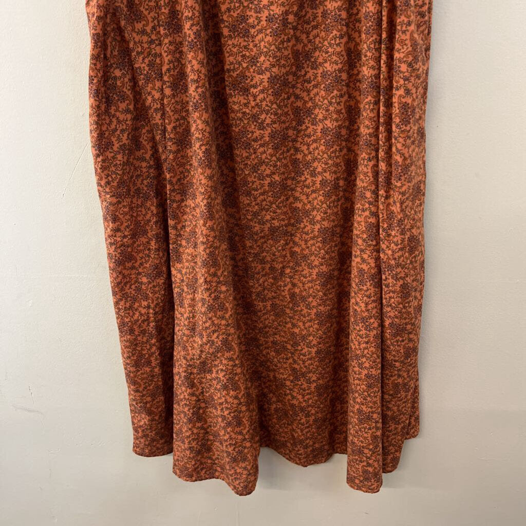 Natural Life Brown Paisley Print Maxi Dress L/ XL