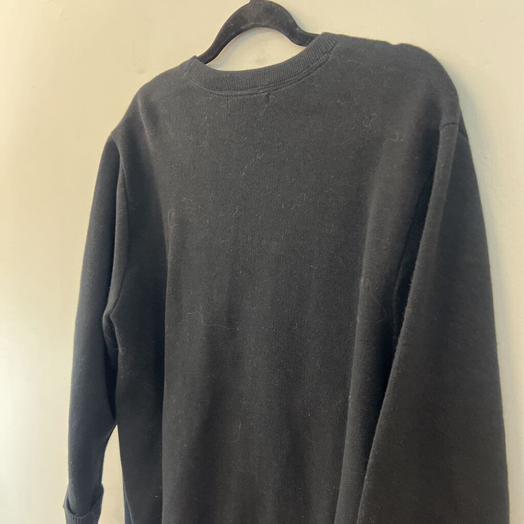 Vans Black Embroidered Flower Long Sleeve Cardigan Sweater XS/ S