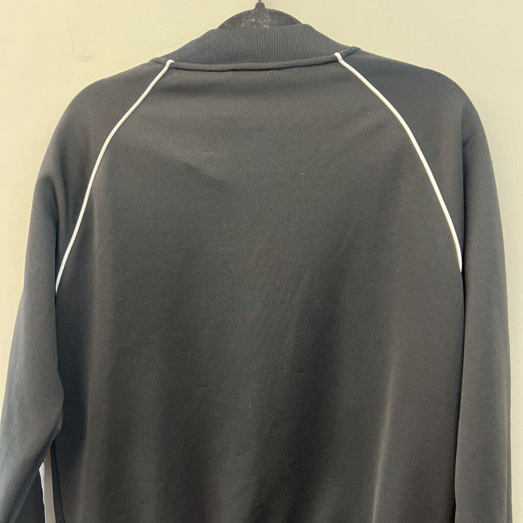Adidas Black/ White Classic Zip Up Jacket Medium