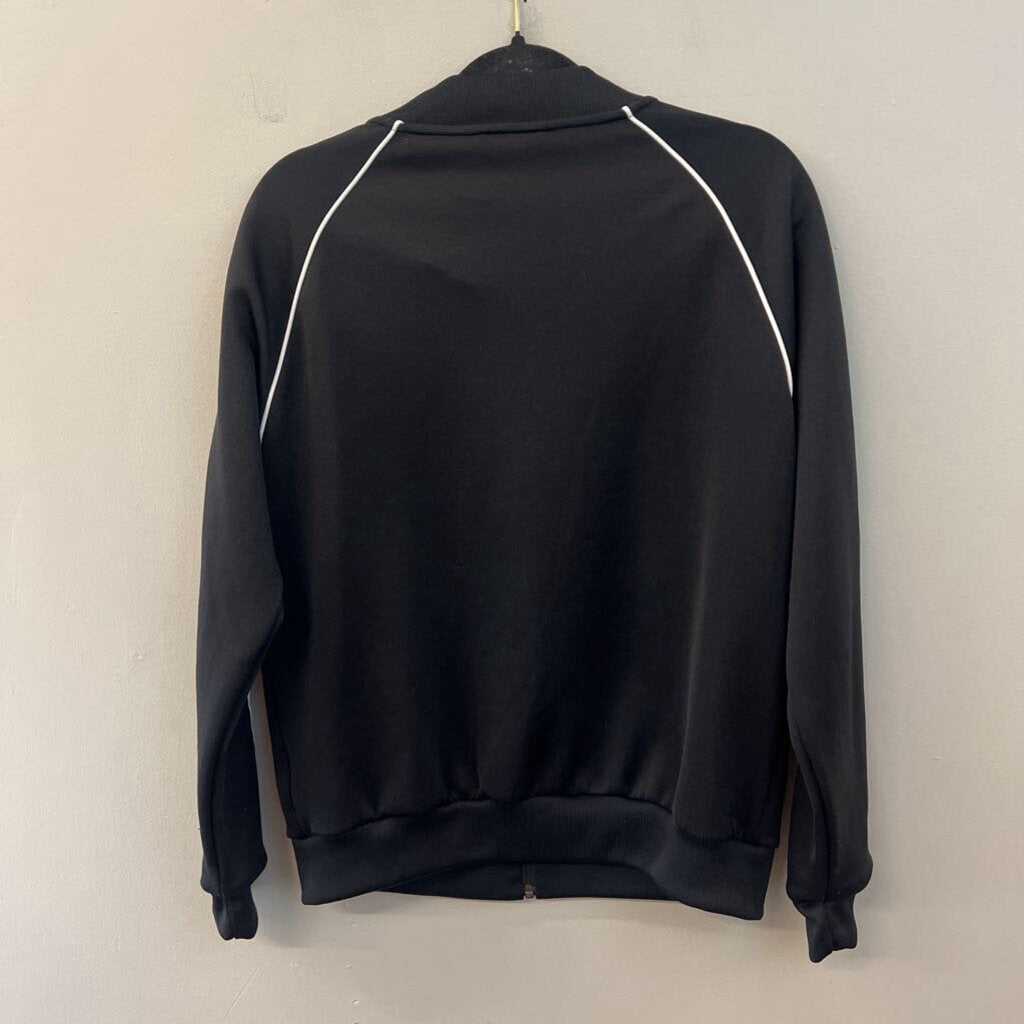 Adidas Black/ White Classic Zip Up Jacket Medium