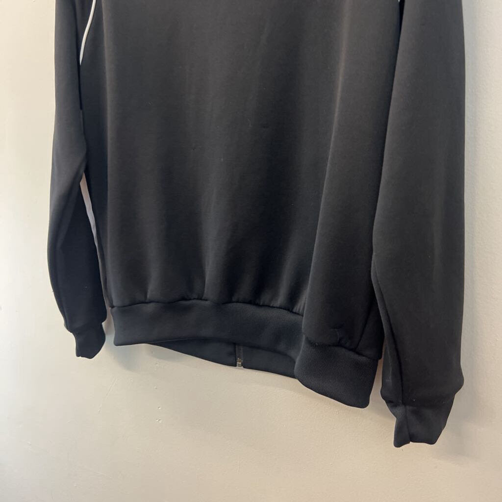 Adidas Black/ White Classic Zip Up Jacket Medium