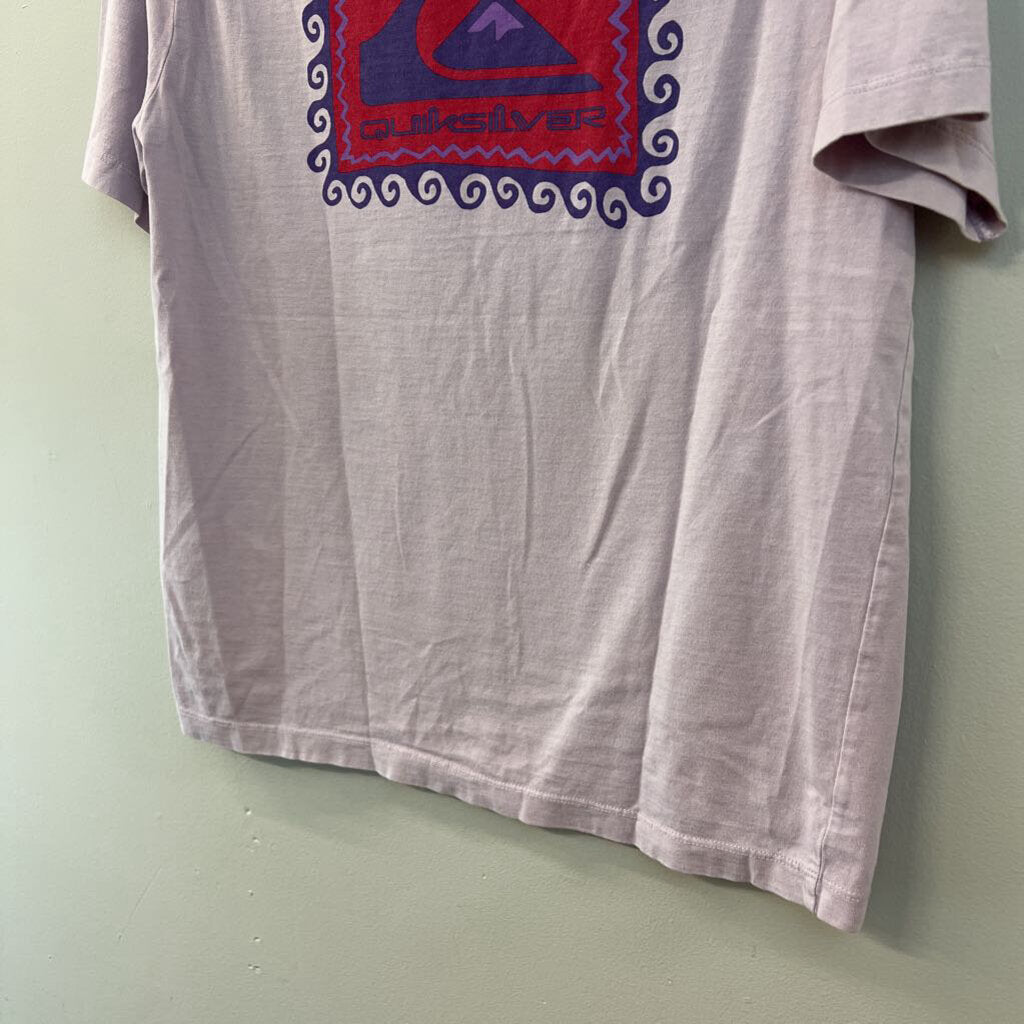 Quicksilver Purple Short Sleeve Graphic Tee Extra Small