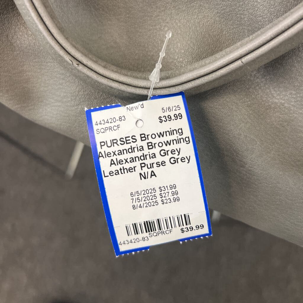 Browning Alexandria Grey Leather Purse