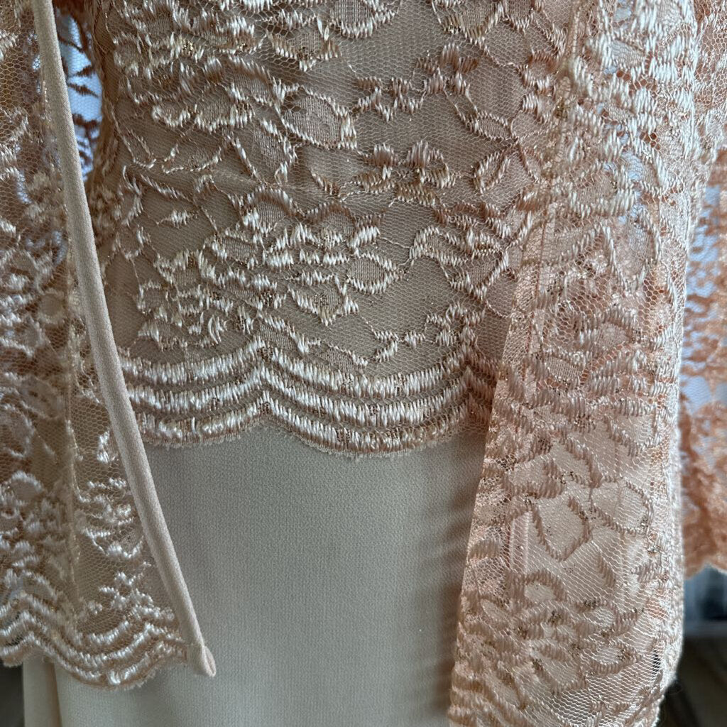 Sally Gold Sequin Lace Two Piece Extra Large