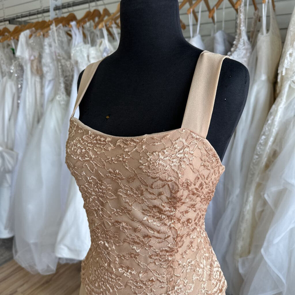 Sally Gold Sequin Lace Two Piece Extra Large
