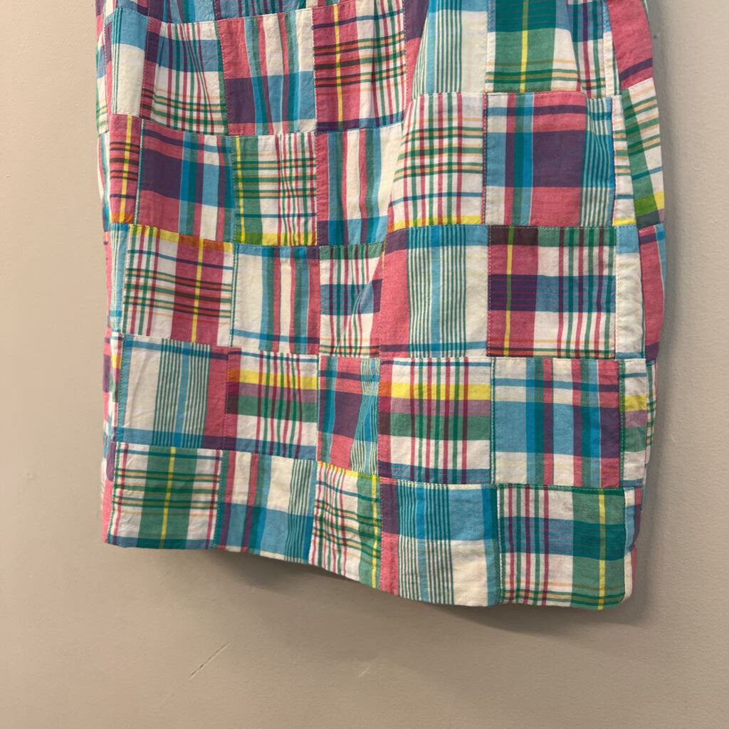 Talbots White/ Multi Plaid Skirt 10