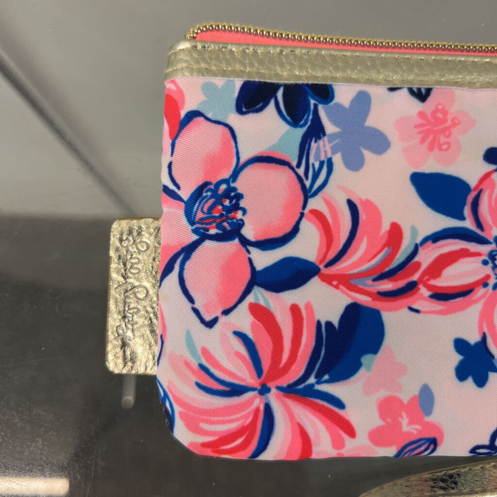 Lilly Pulitzer White/ Multi Print Wristlet Wallet