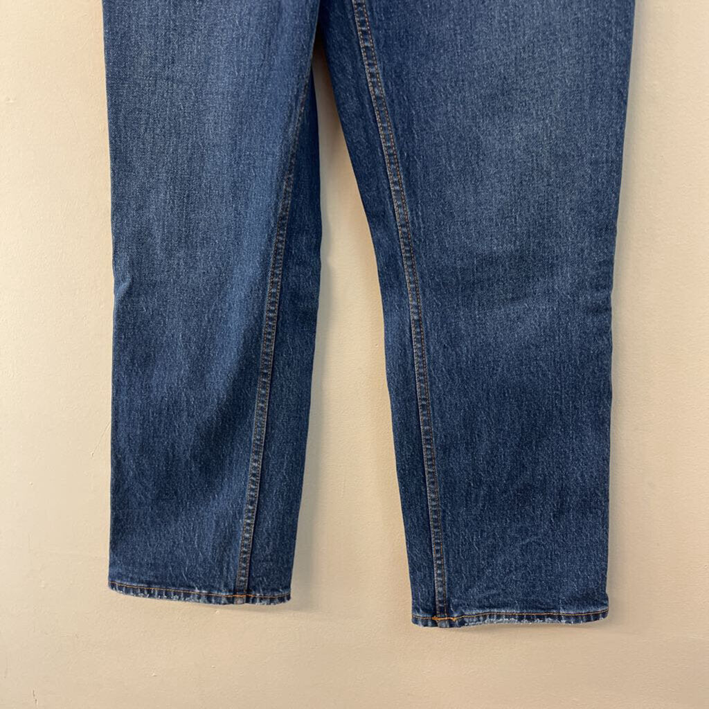 Abercrombie and Fitch Dark Wash The 90s Straight Ultra High Rise Jeans 25