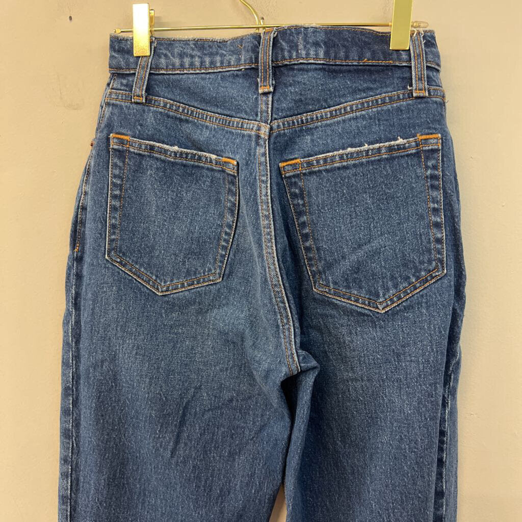 Abercrombie and Fitch Dark Wash The 90s Straight Ultra High Rise Jeans 25