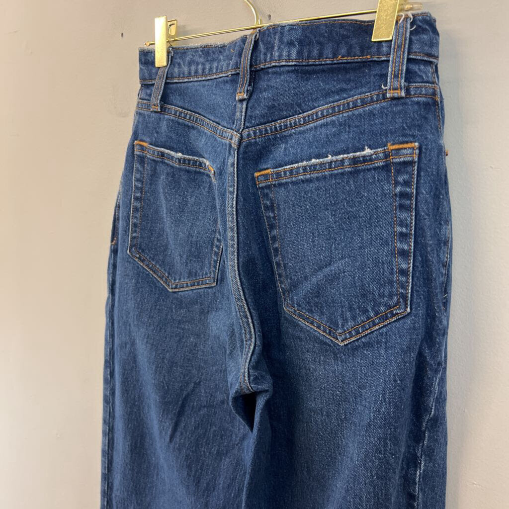 Abercrombie and Fitch Dark Wash The 90s Straight Ultra High Rise Jeans 25