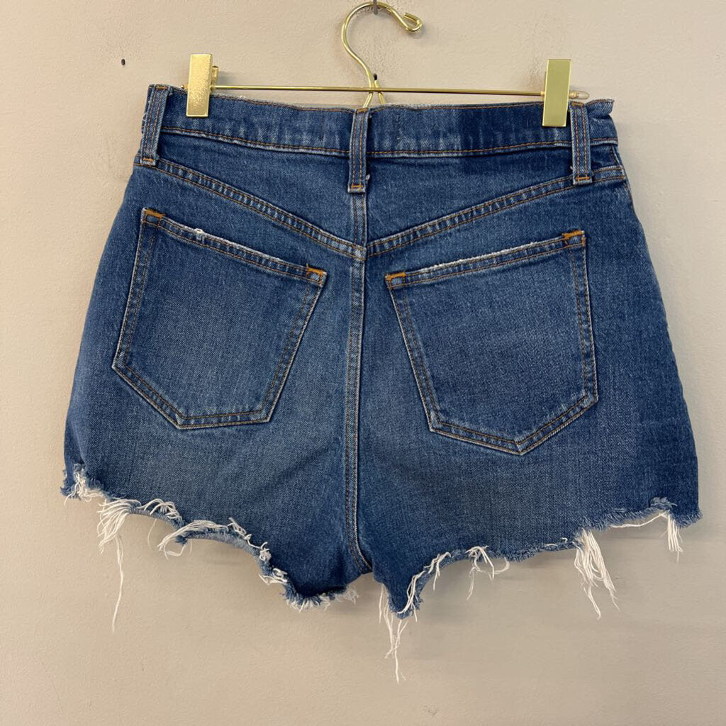 Abercrombie and Fitch Dark Wash The Cutoff High Rise Denim Shorts 25