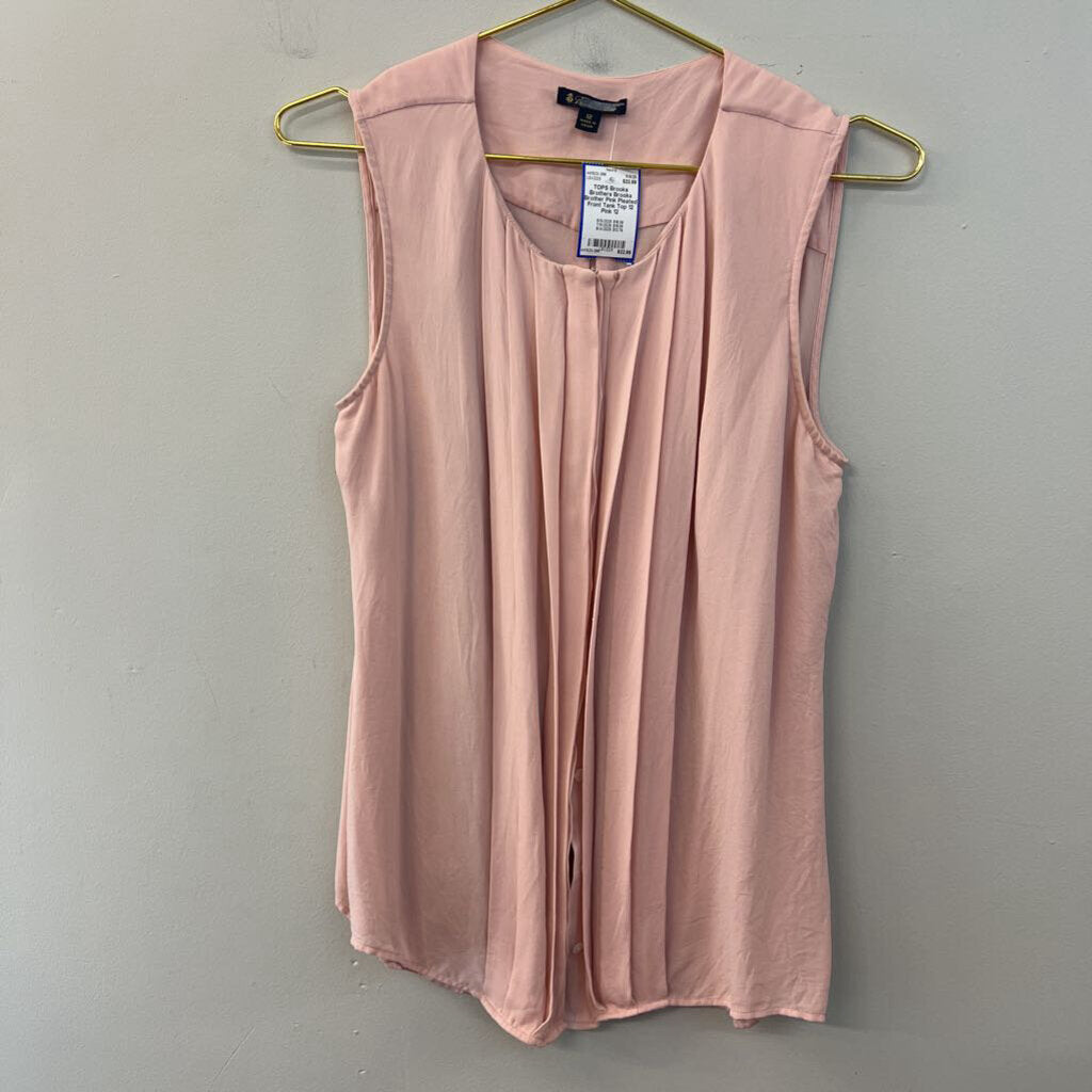 Brooks Brother Pink Pleated Front Tank Top 12