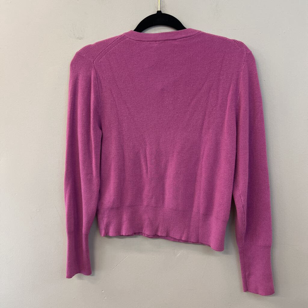 J Crew Soft Purple Long Sleeve Button Front Cardigan Sweater Medium