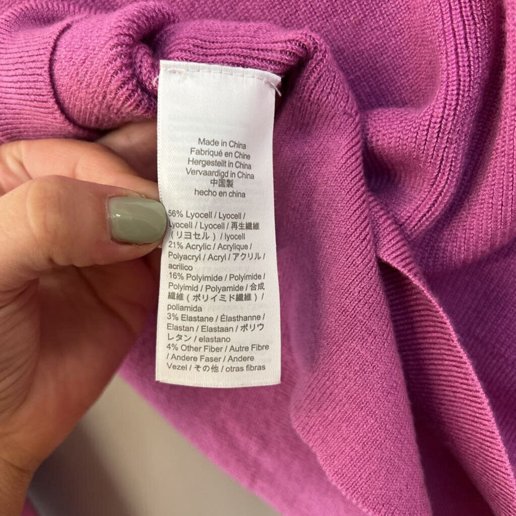 J Crew Soft Purple Long Sleeve Button Front Cardigan Sweater Medium