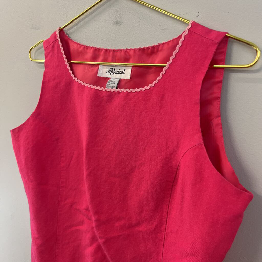 Vintage Appraisal Pink Squiggle Hem Tank Top 12
