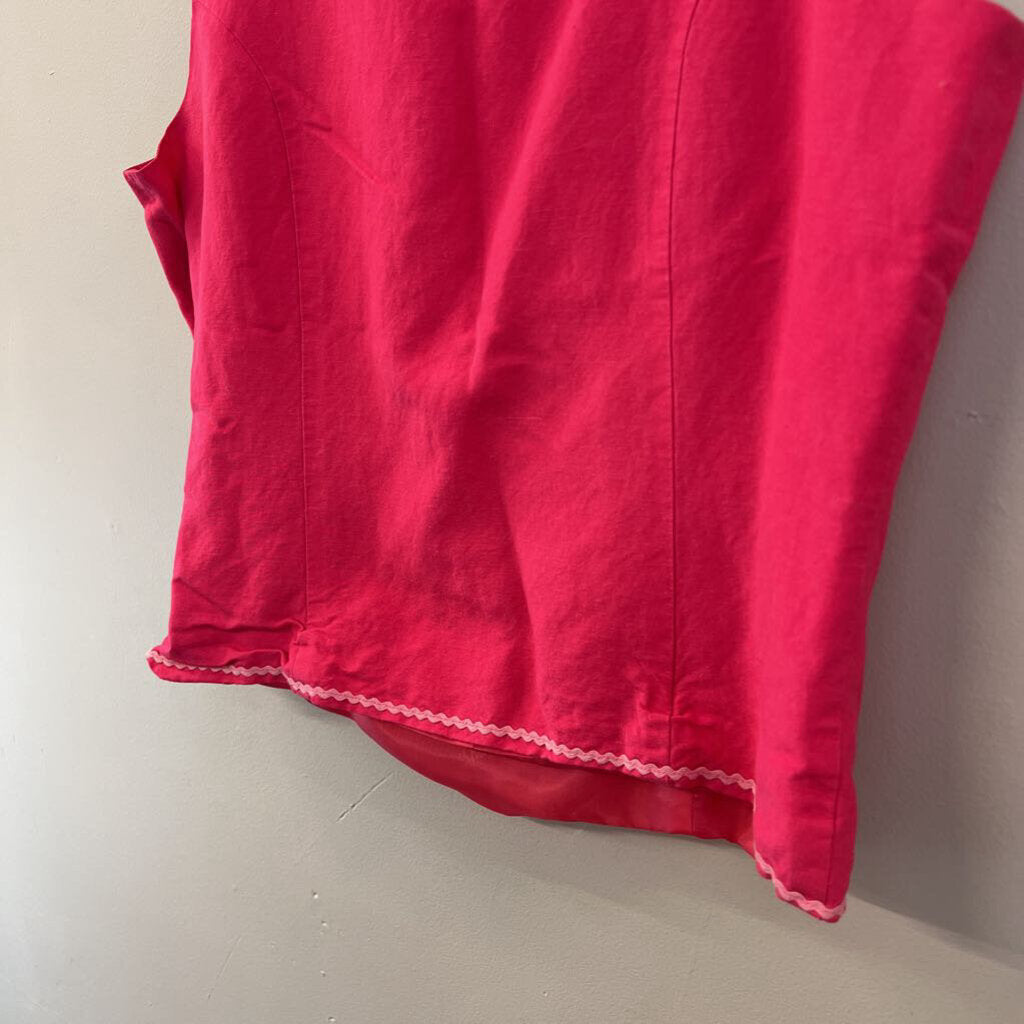 Vintage Appraisal Pink Squiggle Hem Tank Top 12