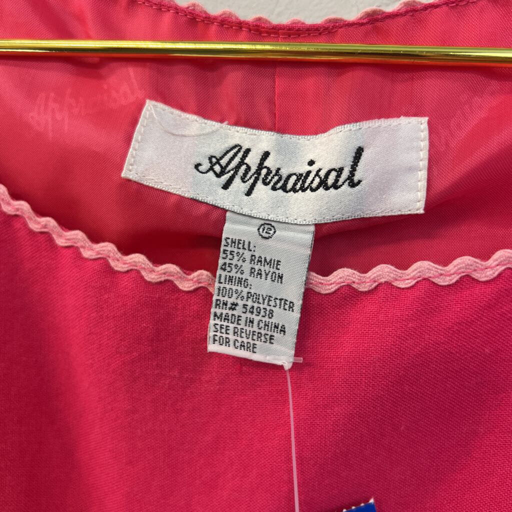 Vintage Appraisal Pink Squiggle Hem Tank Top 12