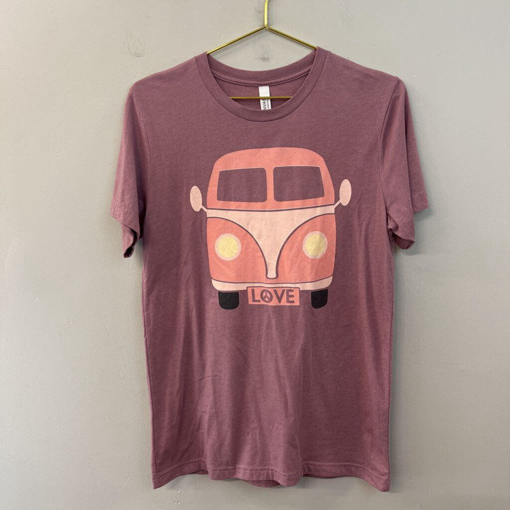 Canvas Purple/ Multi VW Bus Short Sleeve Graphic Tee Medium