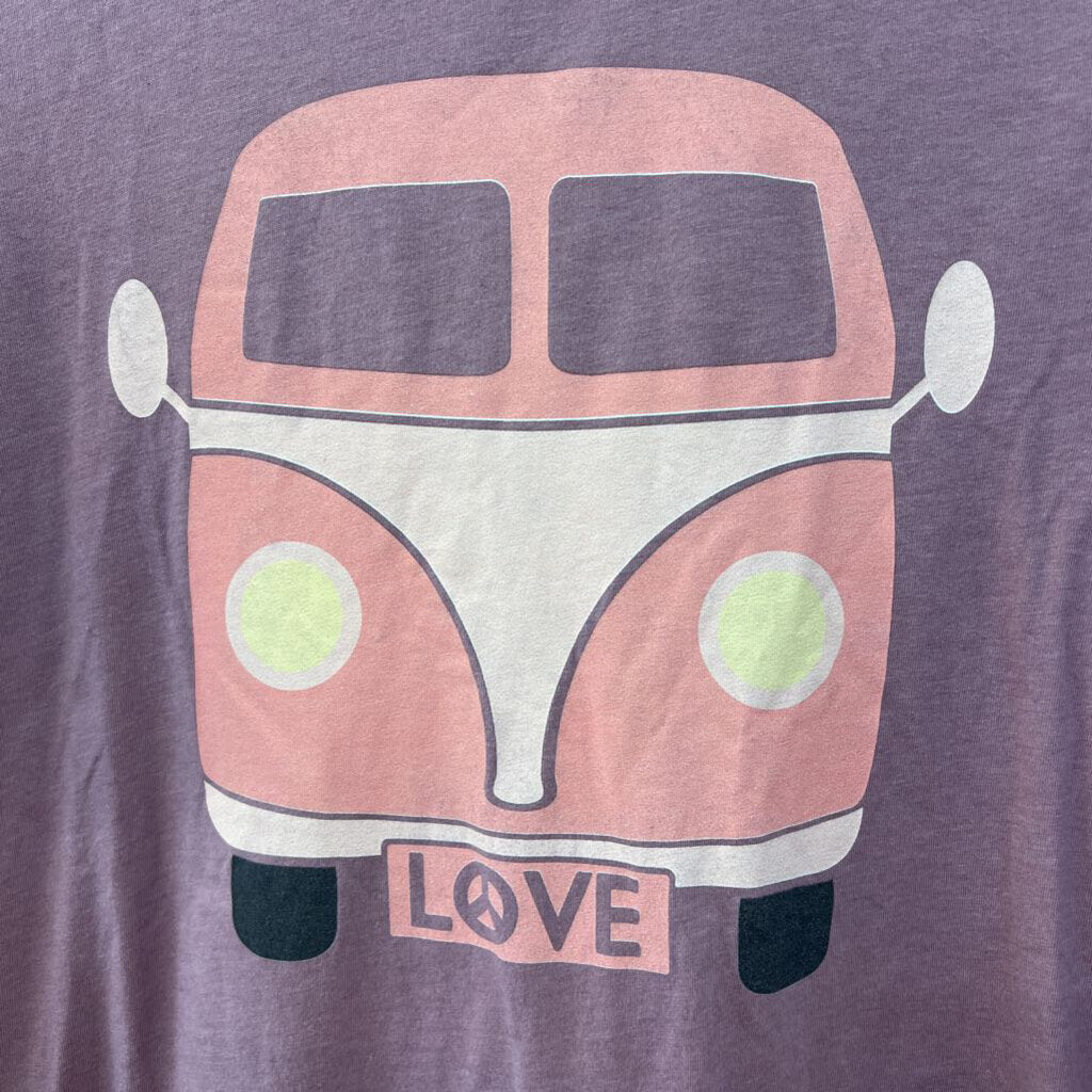 Canvas Purple/ Multi VW Bus Short Sleeve Graphic Tee Medium