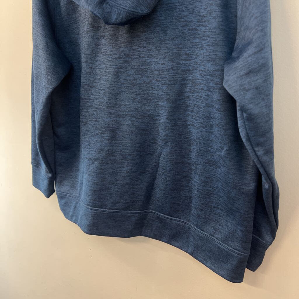 Huk Blue/ White Logo Long Sleeve Hoodie Extra Large Youth