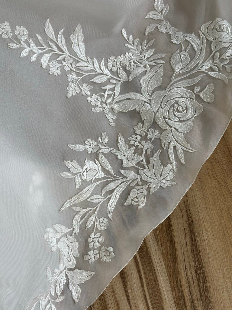 Madison James Ivory lace A Line Bridal Gown 10