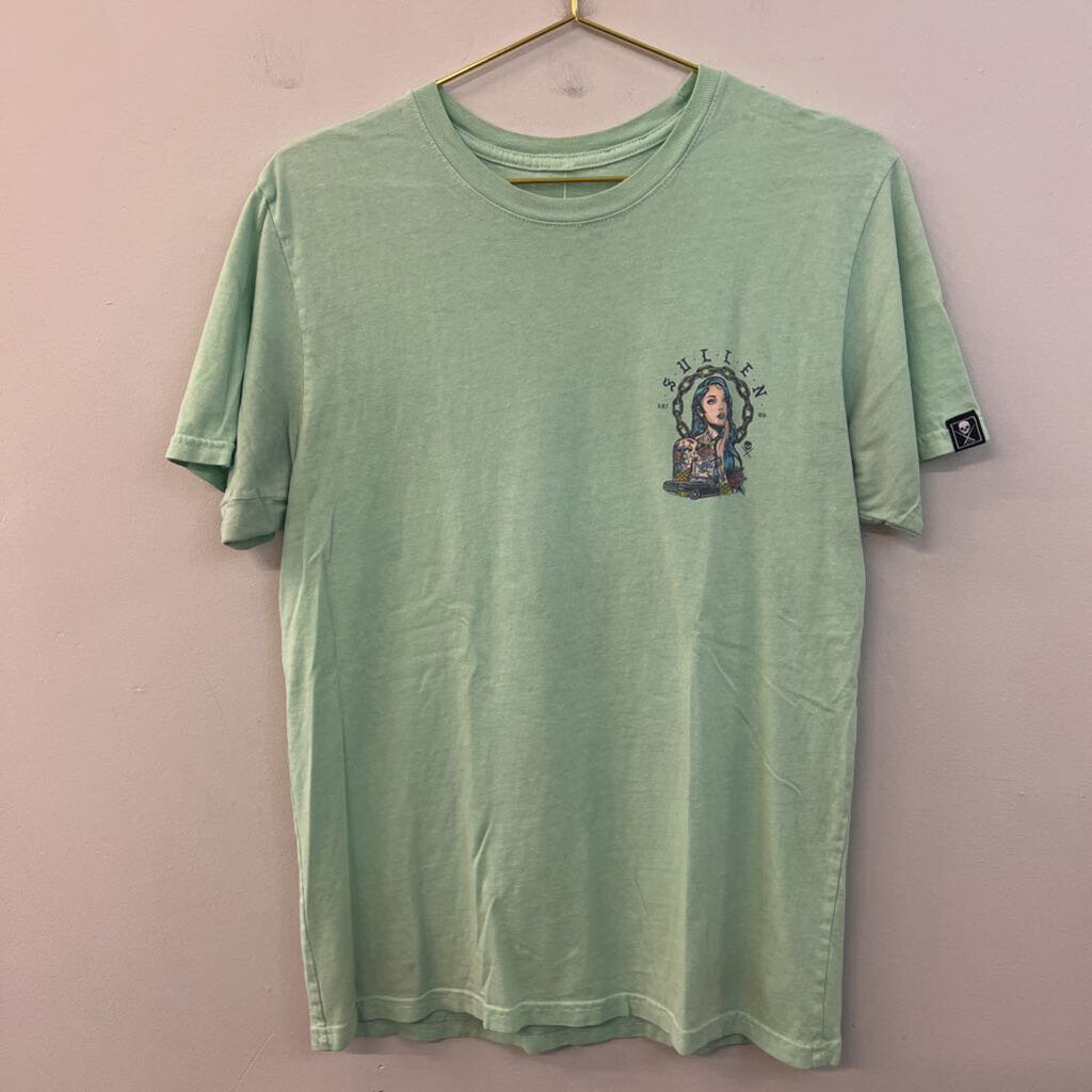 Sullen Art Collective Mint Green Short Sleeve Graphic Tee Medium