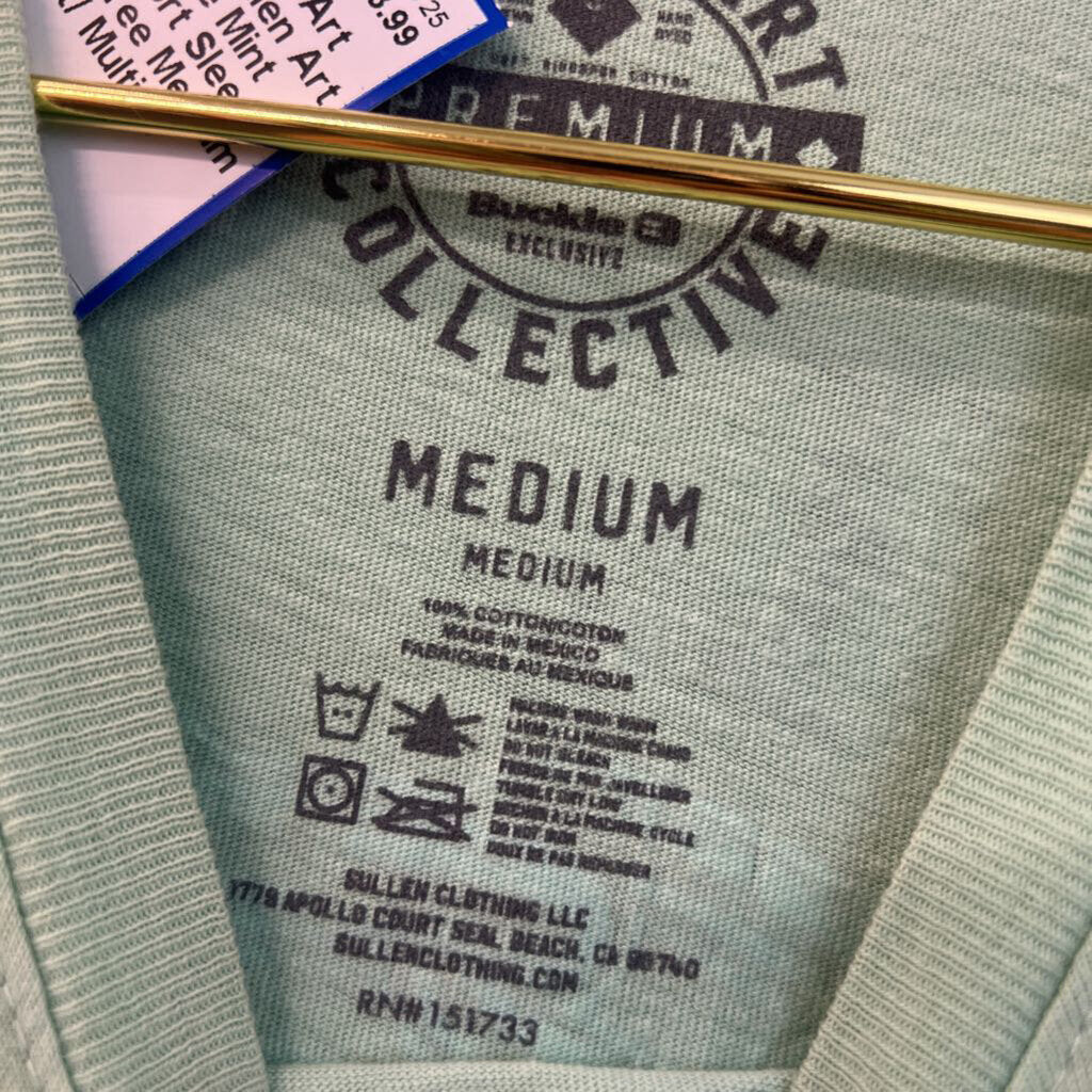 Sullen Art Collective Mint Green Short Sleeve Graphic Tee Medium