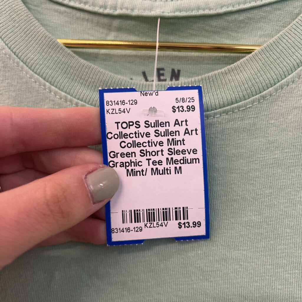 Sullen Art Collective Mint Green Short Sleeve Graphic Tee Medium