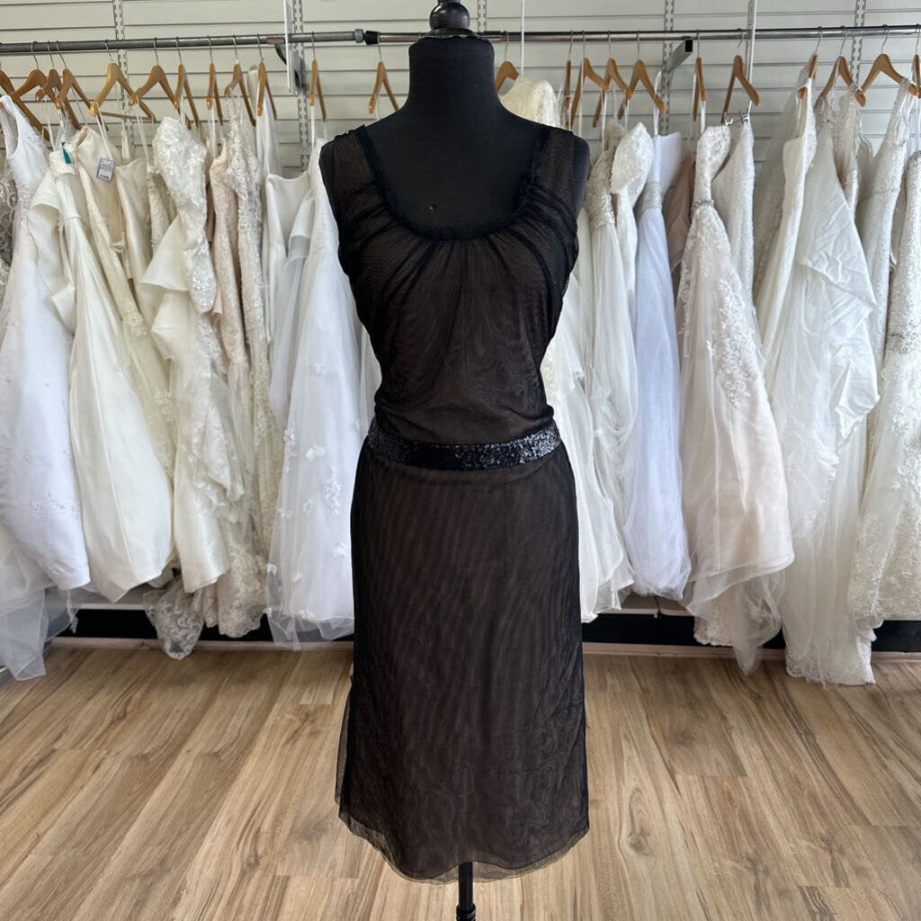 Vera Wang Tulle Dress With Sequin Belt 6