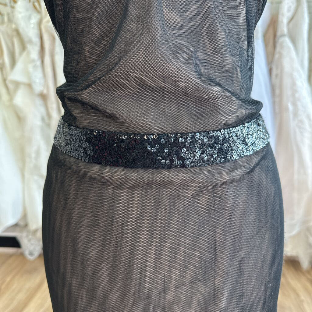 Vera Wang Tulle Dress With Sequin Belt 6