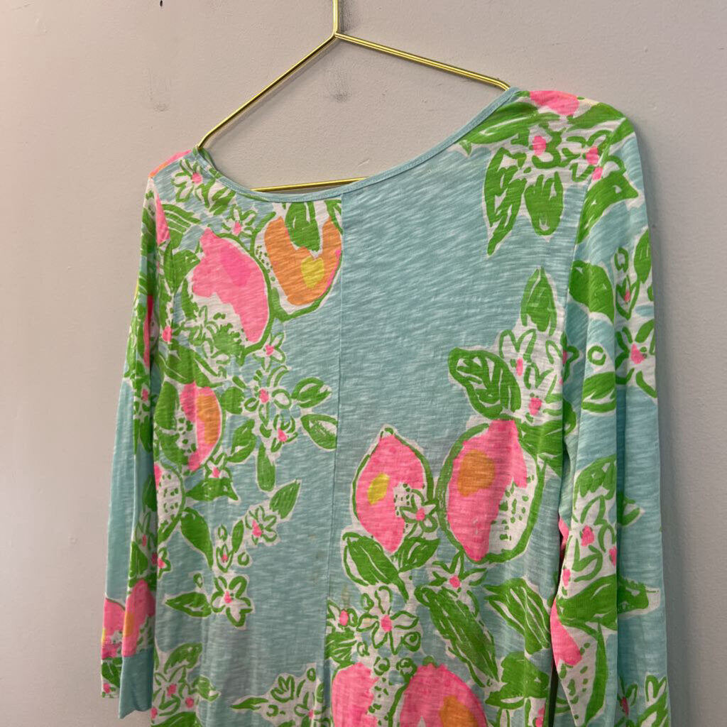 Lilly Pulitzer Long Sleeve Printed Dress Large