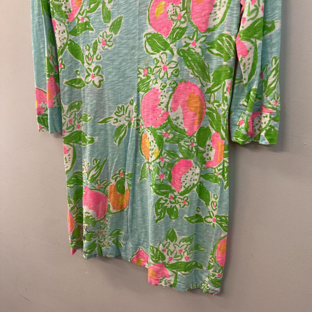 Lilly Pulitzer Long Sleeve Printed Dress Large
