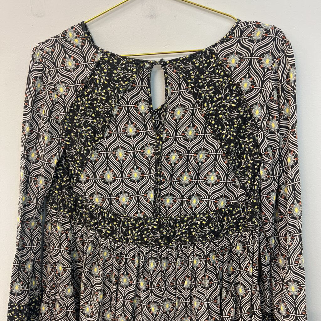 Free People Printed Babydoll Tunic Extra Small