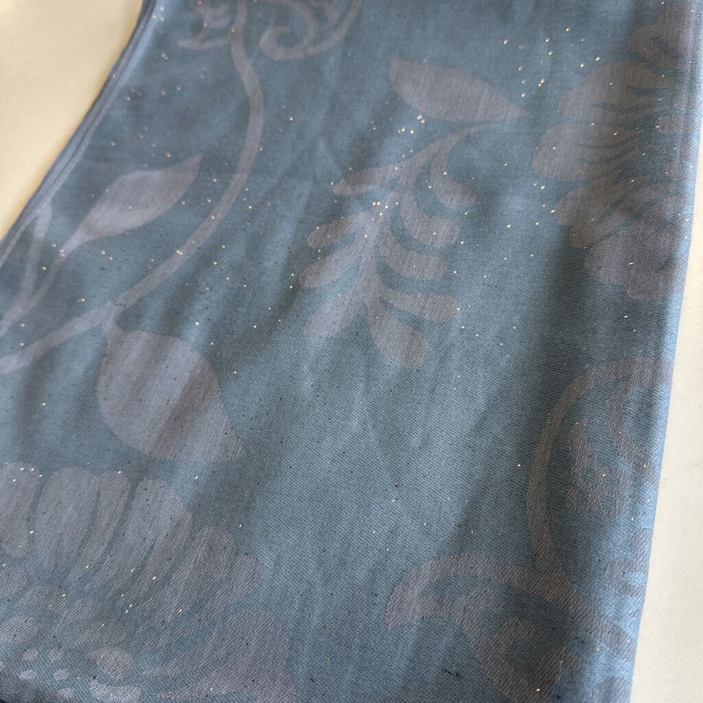 Flower Design Glitter Scarf