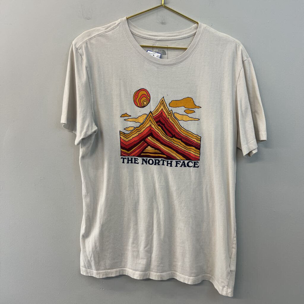 Beige/ Multi The North Face Short Sleeve Graphic Tee Large