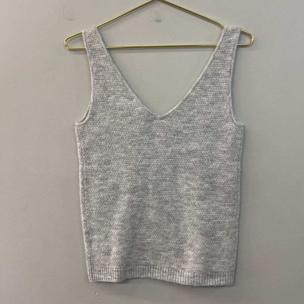 Lilly Pulitzer Grey Knit Sweater Vest Top Small