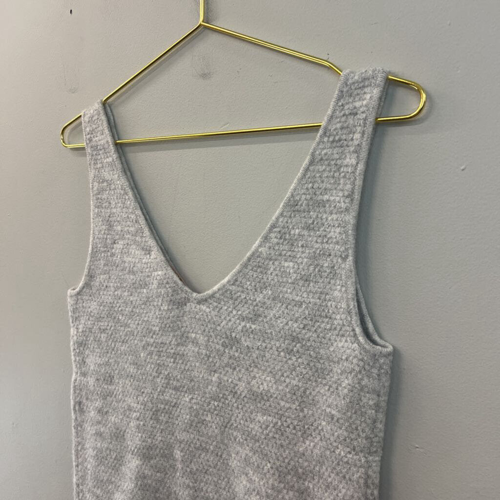 Lilly Pulitzer Grey Knit Sweater Vest Top Small