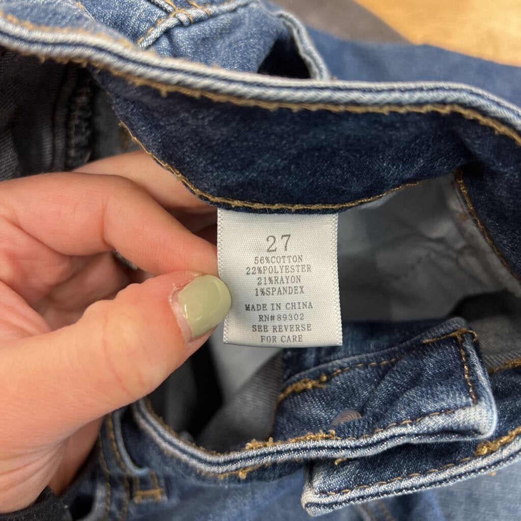 Altar'd State Dark Wash Denim Shorts 27