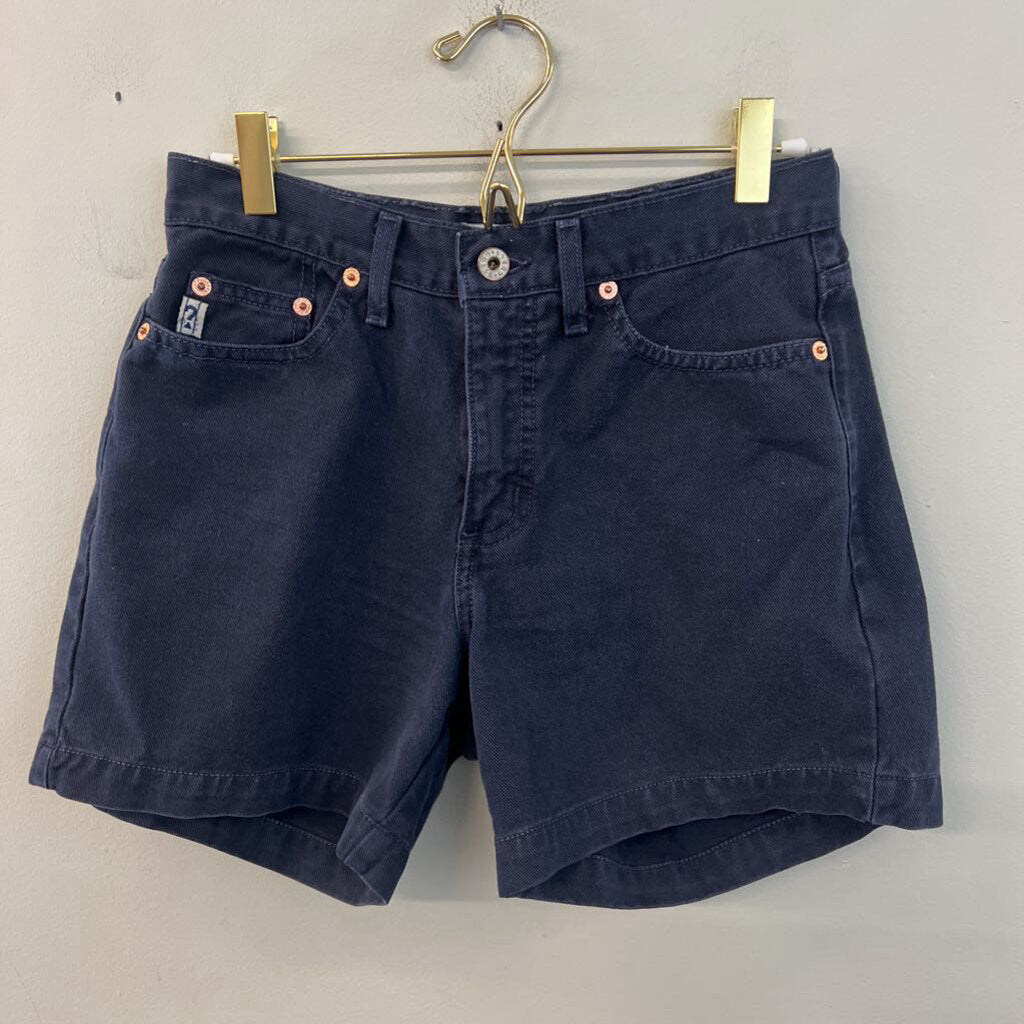 Guess Navy Denim High Waisted Shorts 27
