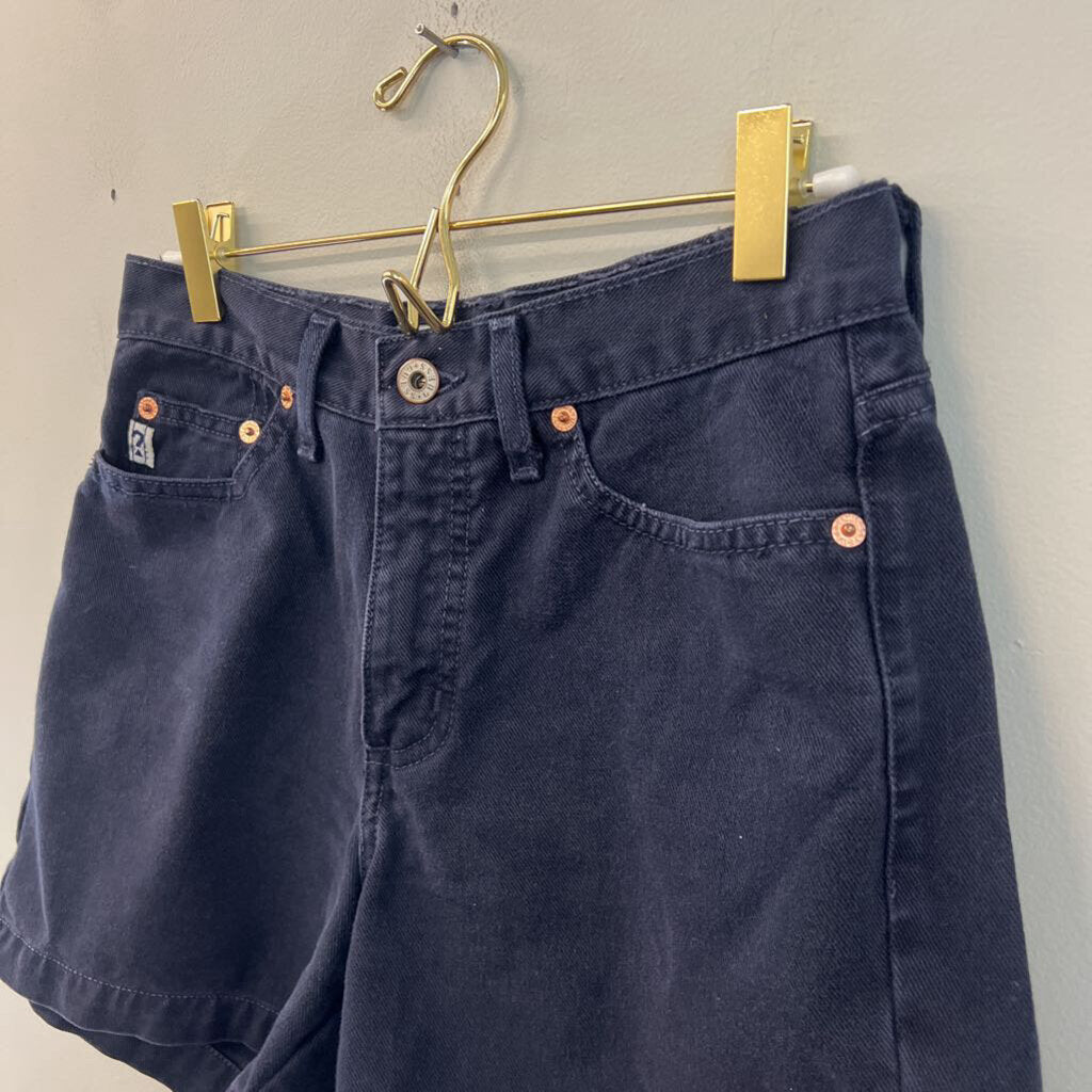 Guess Navy Denim High Waisted Shorts 27