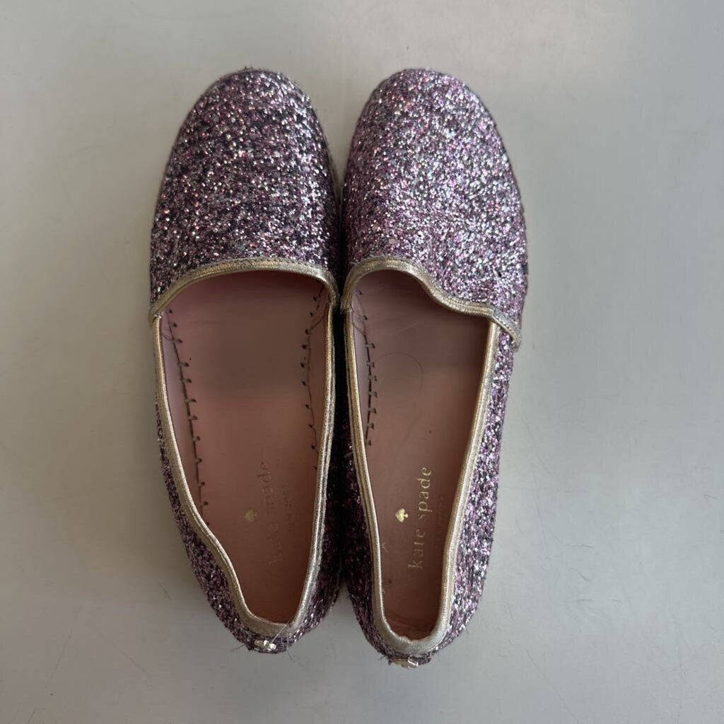 Kate Spade Pink Glitter Platform Espadrilles Shoes 8