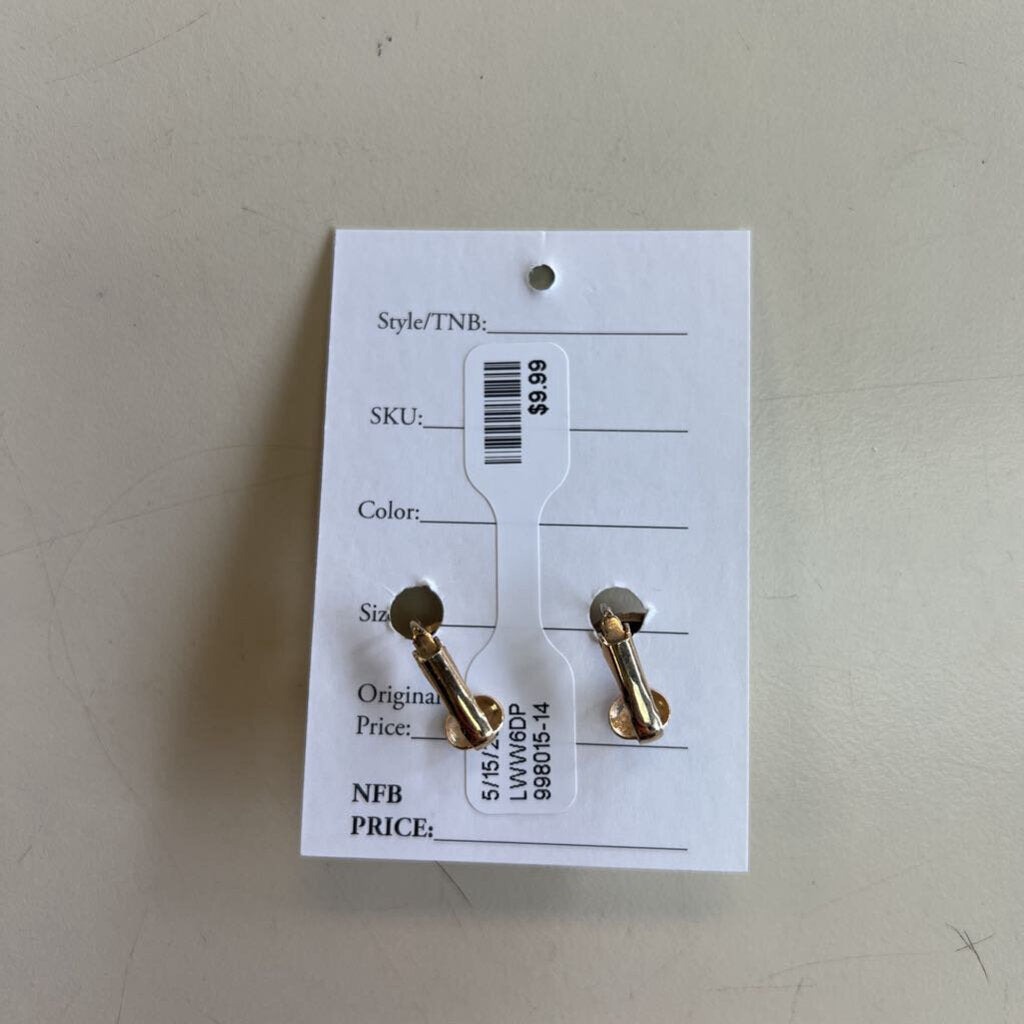 Vintage Gold Clip On Earrings