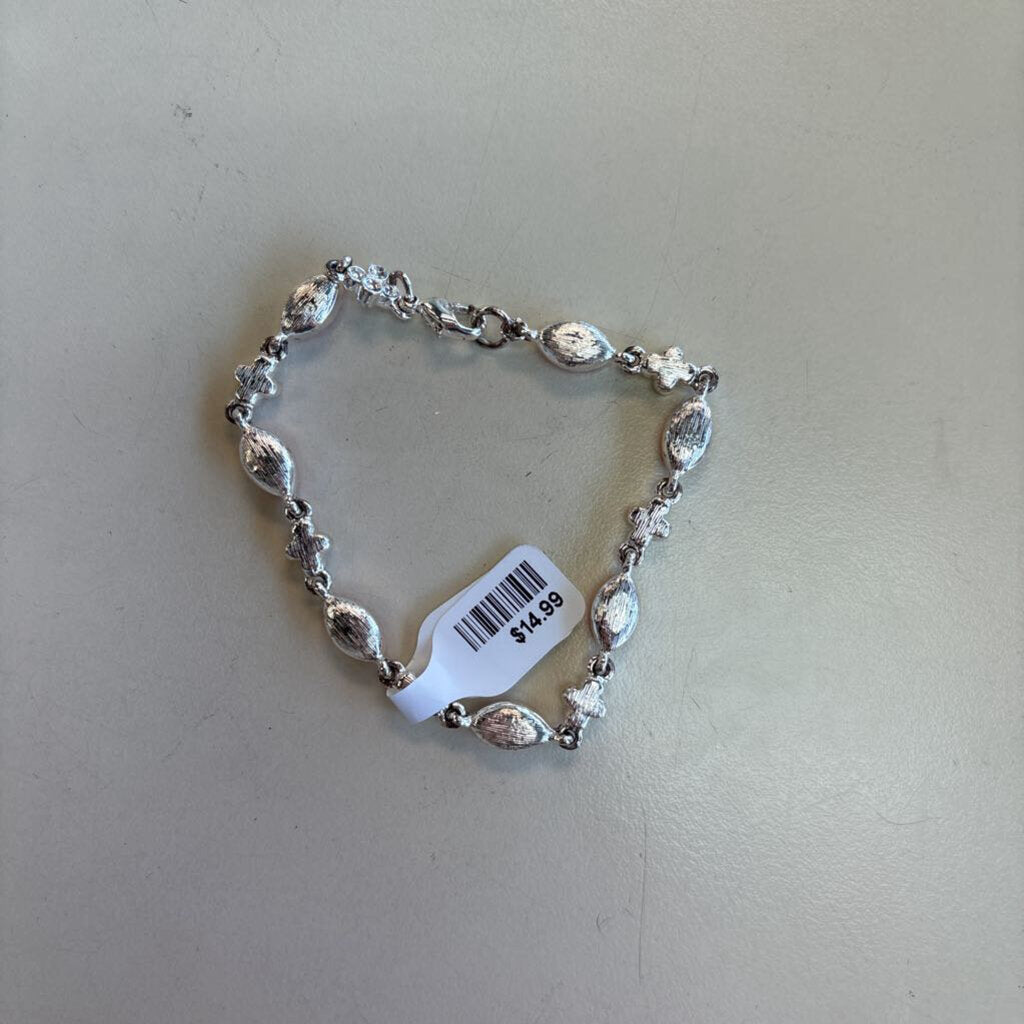 Vintage Pink Crystal Tennis Bracelet