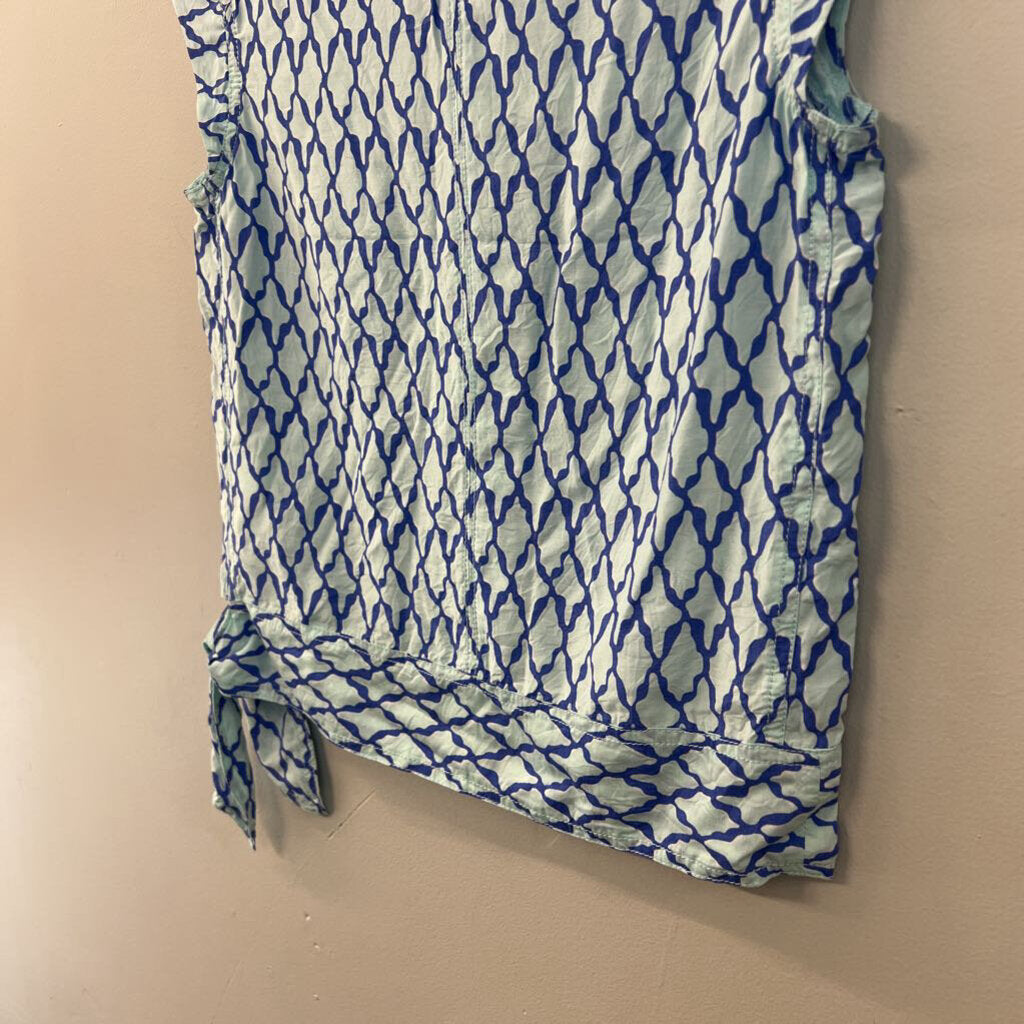 Vineyard Vines Blue Print Short Sleeve Top 00