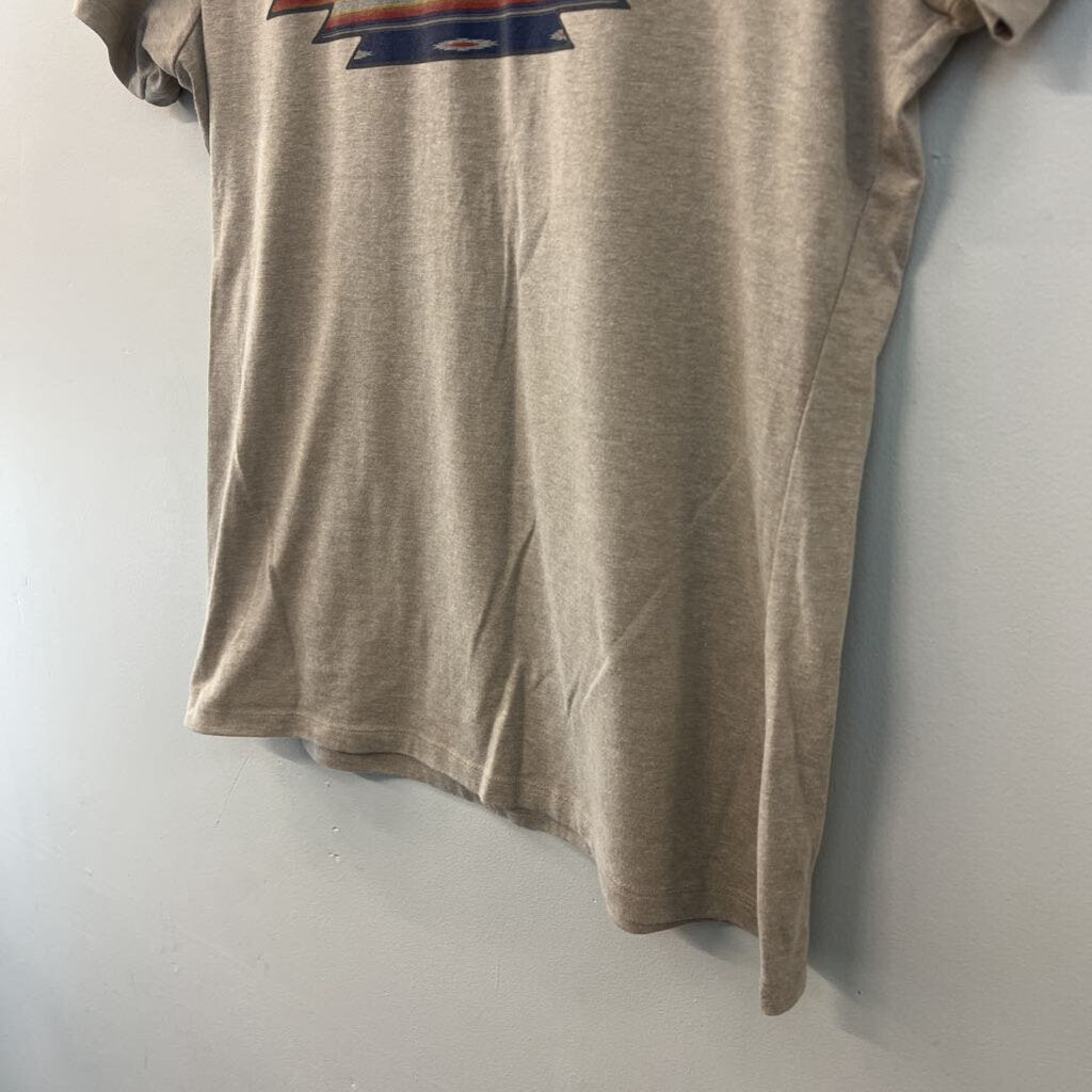 Ariat Brown/ Multi Short Sleeve Logo Graphic Tee Extra Large