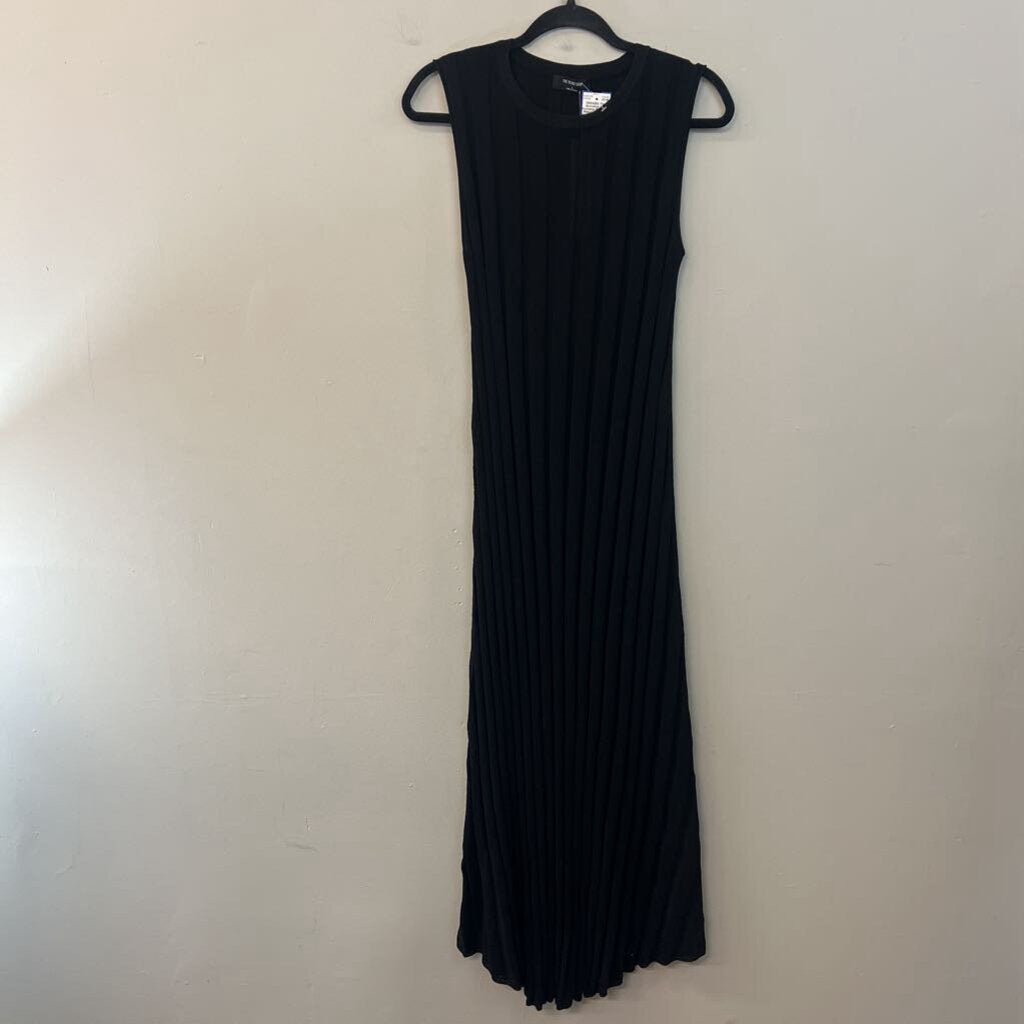 The Workshop Black Knit Ribbed Tank Maxi Dress Large