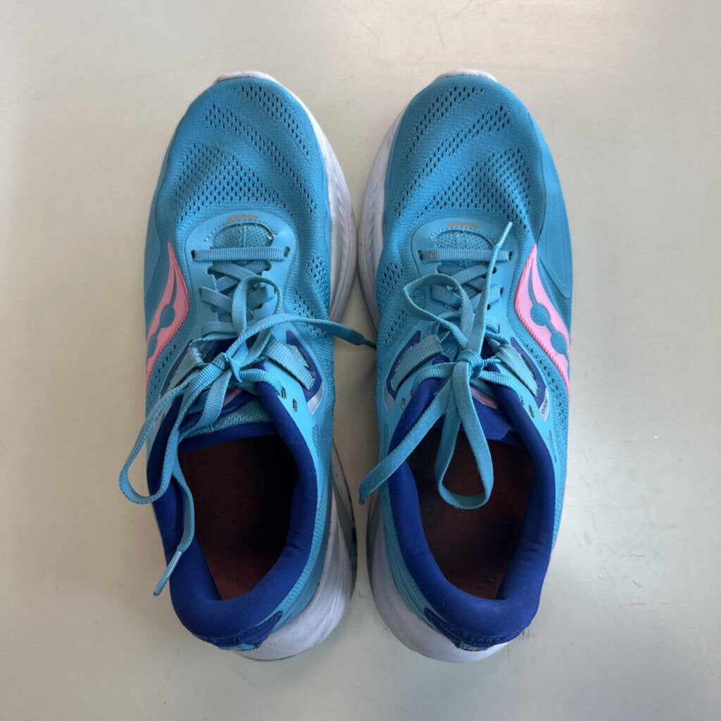 Saucony Blue/ Pink Guide 15 Running Sneakers 9