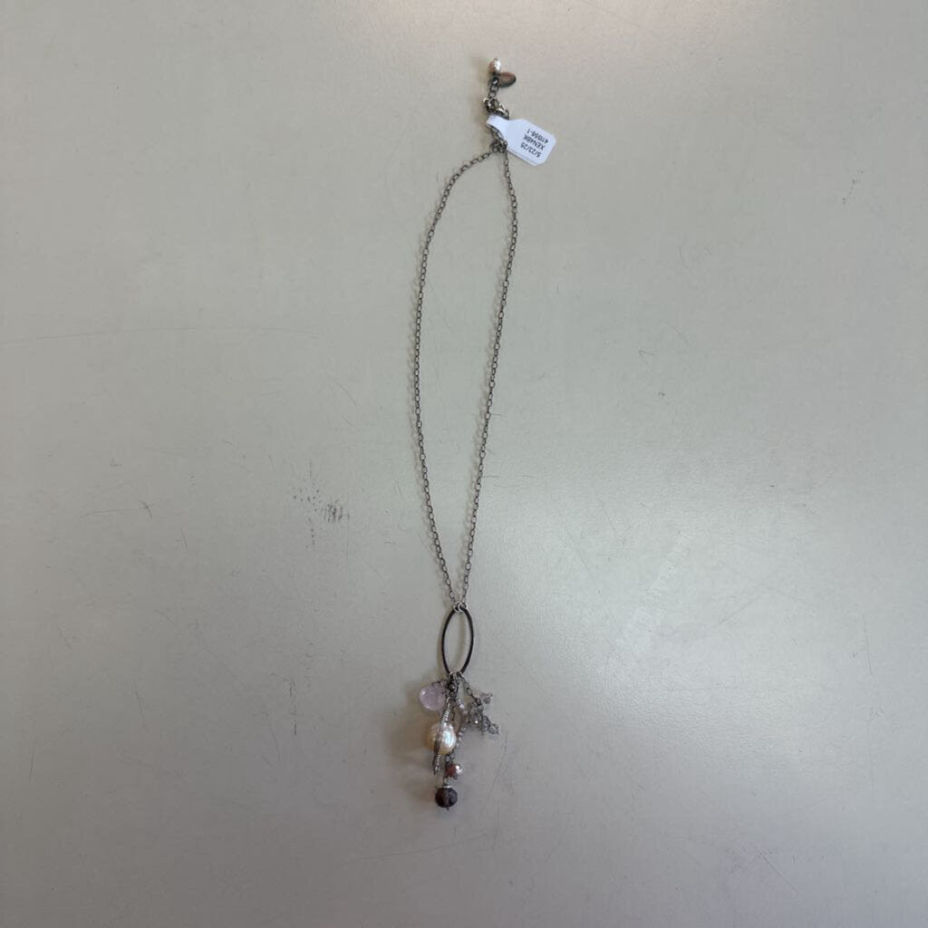 Anne Vaughan Pearl Dangle Necklace